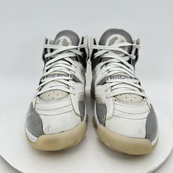 Nike Jumpman Two Trey Women Size 10 DR9631 002 Medium Grey White Training Shoes - Picture 3 of 9